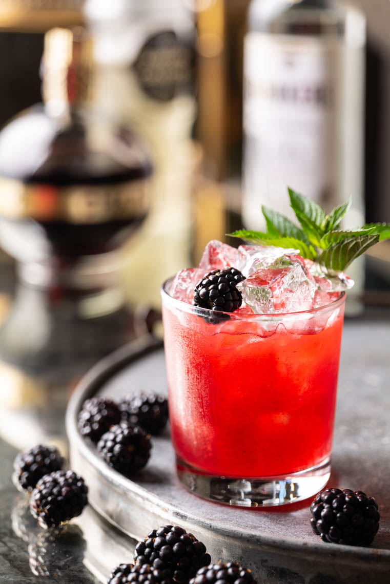 Blackberry Bramble Cocktail - Lehigh Valley Drink Photographer