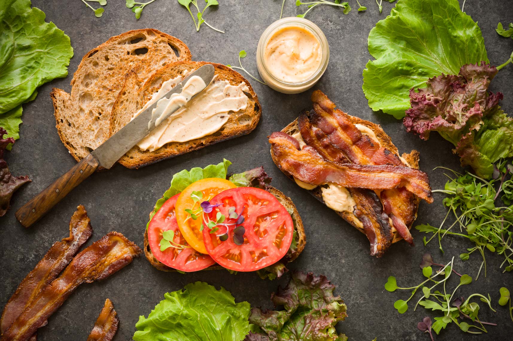 BLT Sandwiches  -  Bucks County, PA Food Photographer - Farm To Table