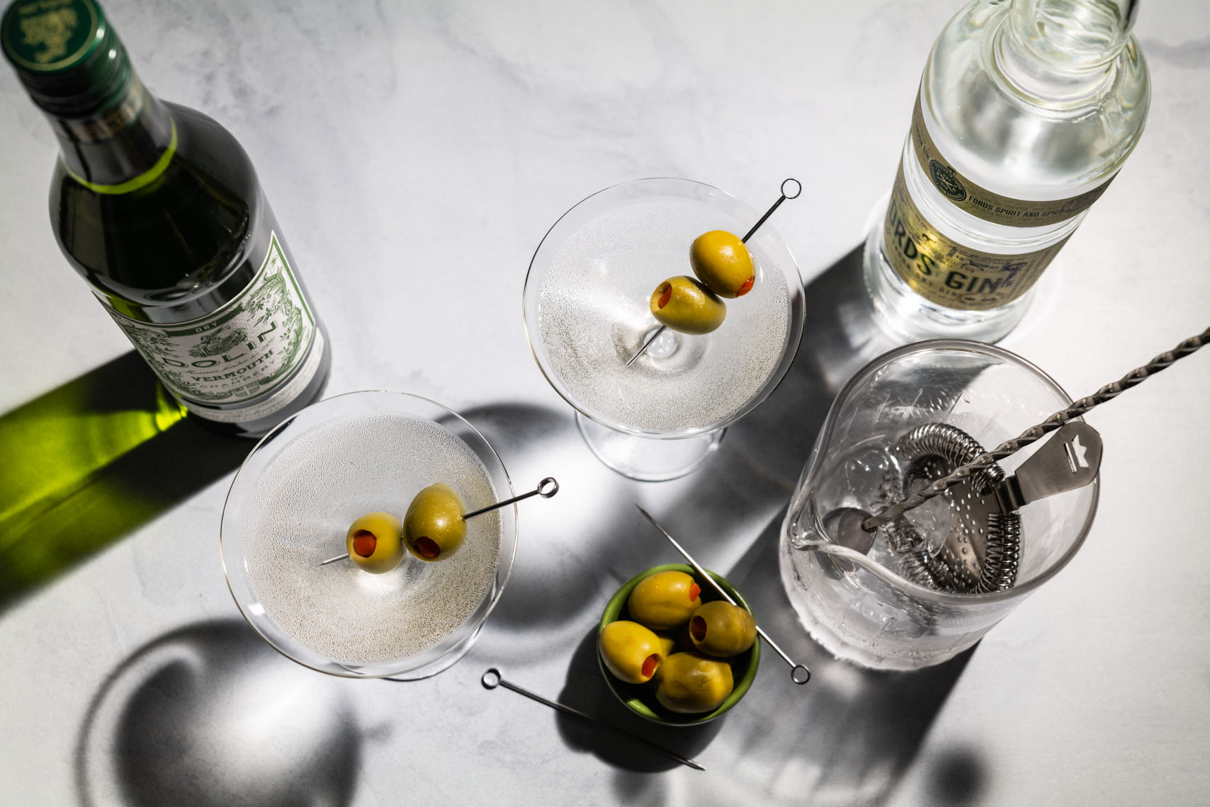 Gin Martini With Dolin Vermouth - Drink Photographer - PA, NJ & NYC