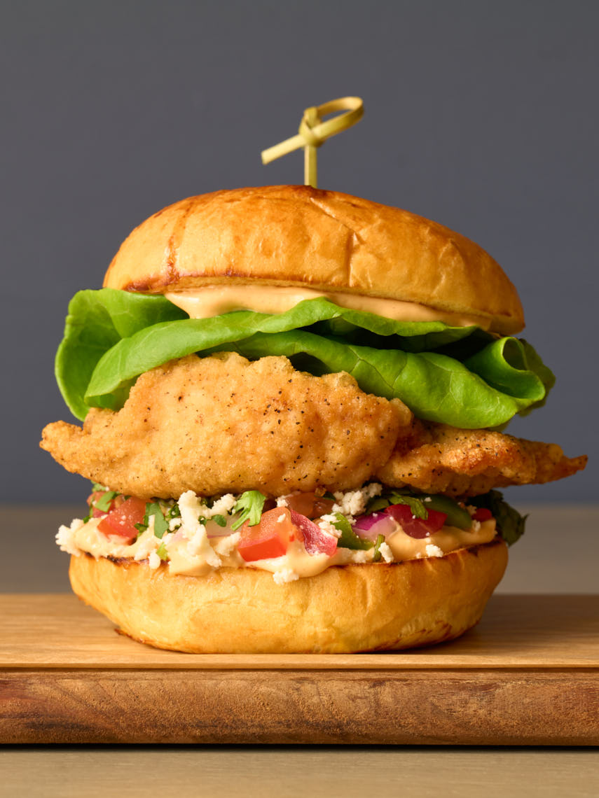 Fried Chicken Sandwich by Lovebird in Doylestown  - Food Photographer & Stylist